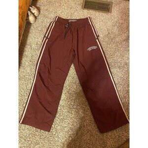 Abercrombie & Fitch Men's Size Small Burgundy Joggers-tracksuits